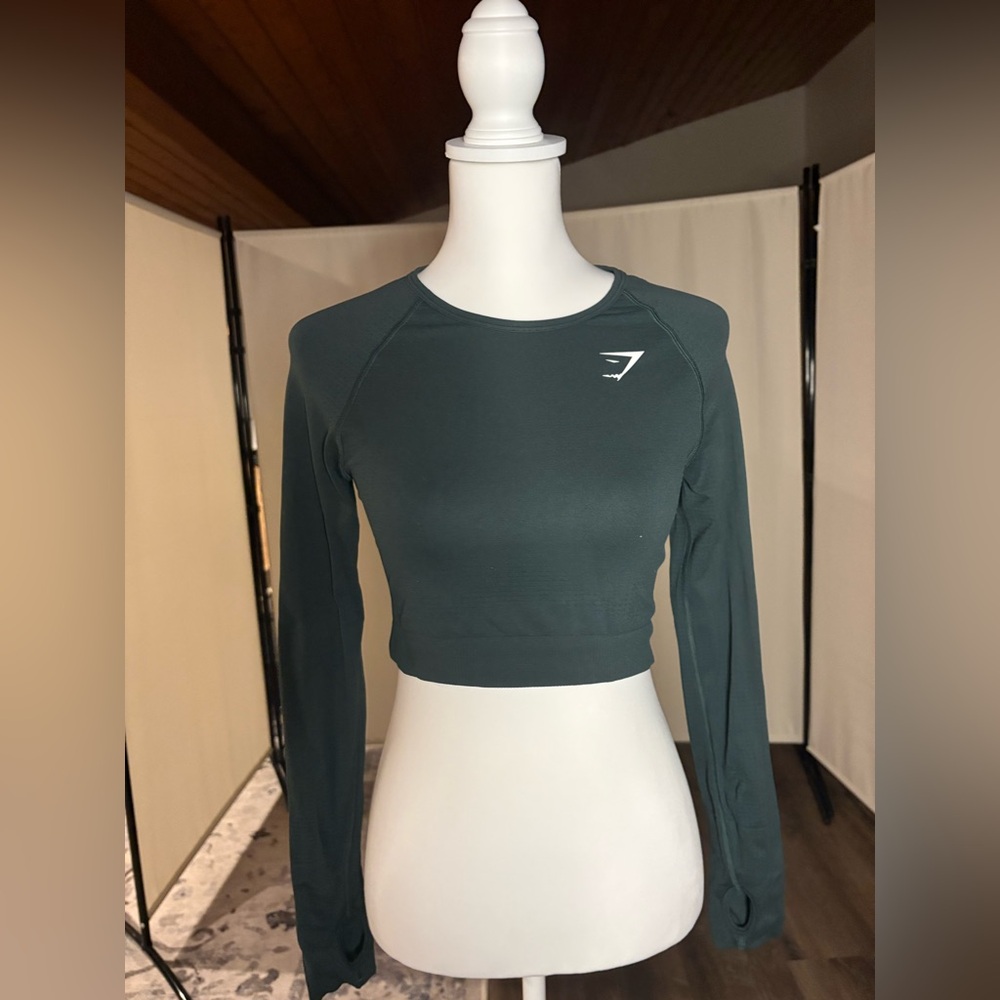 Gymshark Women's Long Sleeve Vital Crop Top - Deep Teal